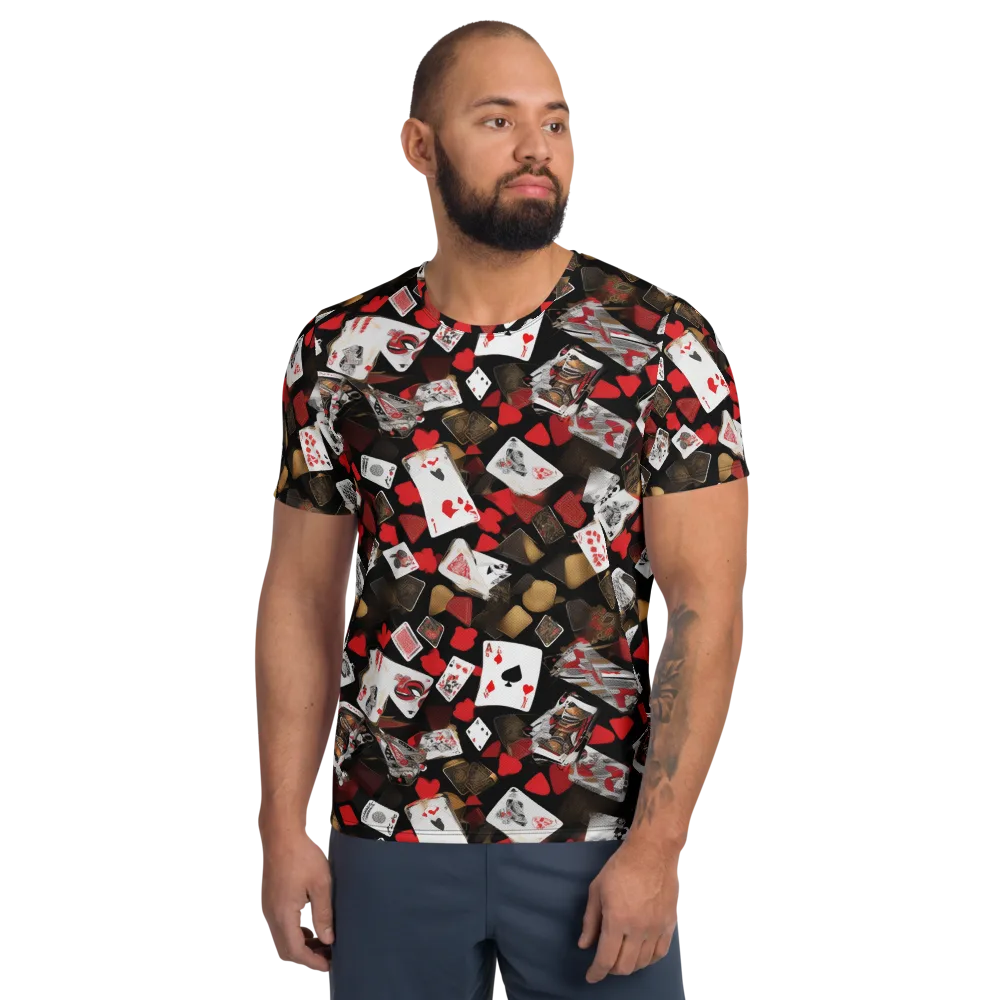 Royal Shuffle on Men's Athletic T-Shirt — Front
