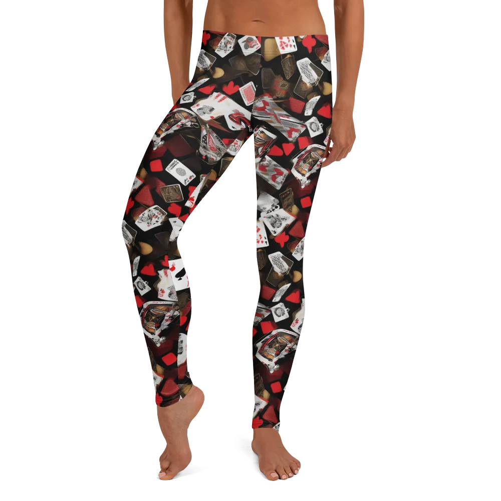 Royal Shuffle on Leggings — Front