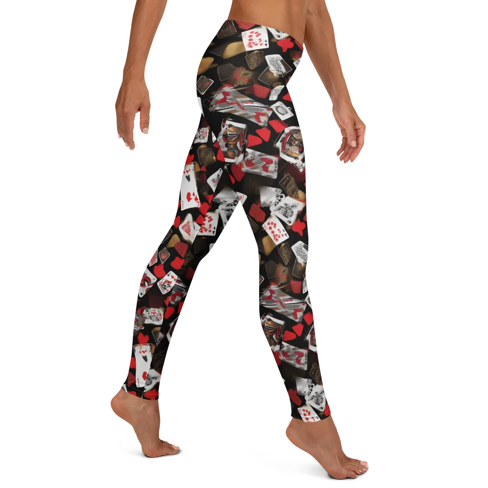 Royal Shuffle on Leggings — Right