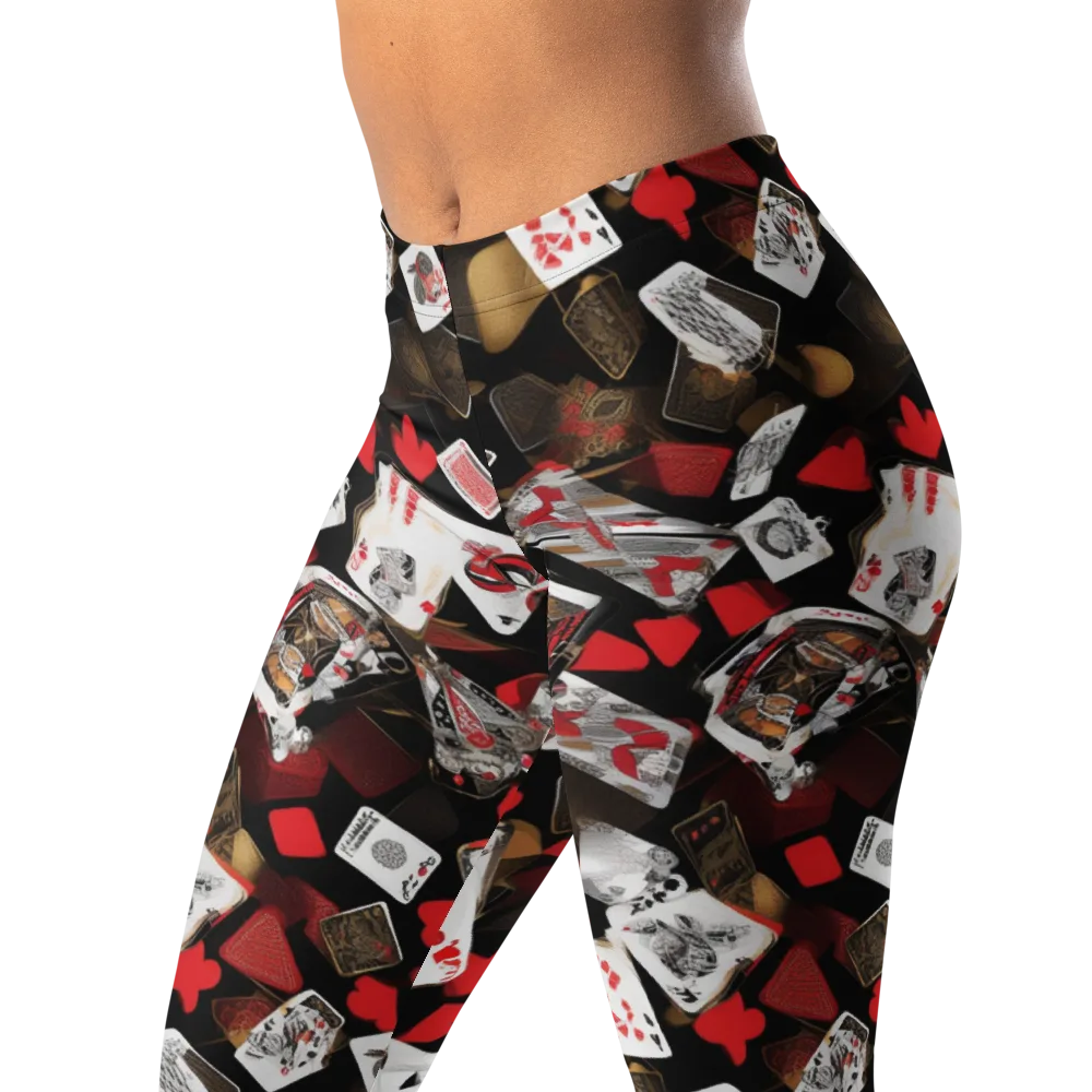 Royal Shuffle on Leggings — Left Front