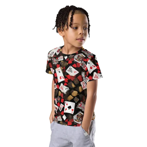 Royal Shuffle on a Kids Crew Neck T-Shirt