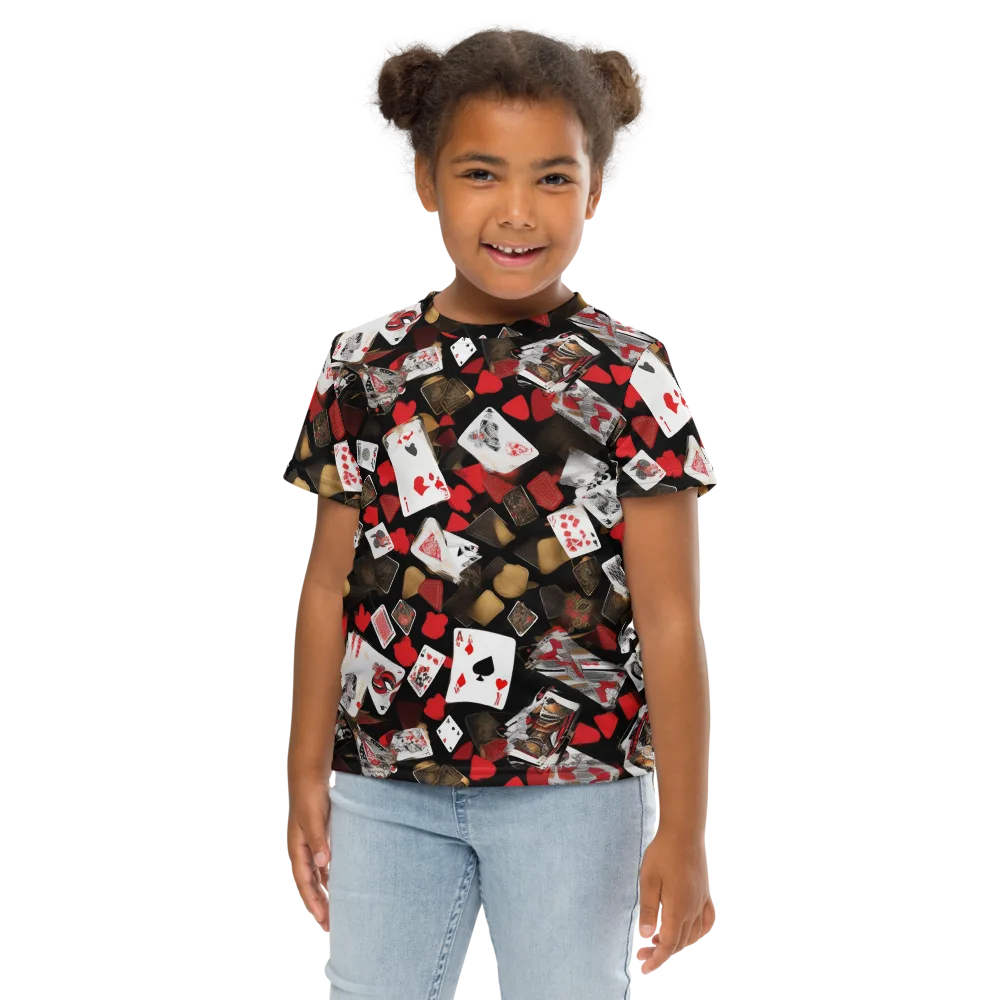 Royal Shuffle on Kids Crew Neck T-Shirt — Front
