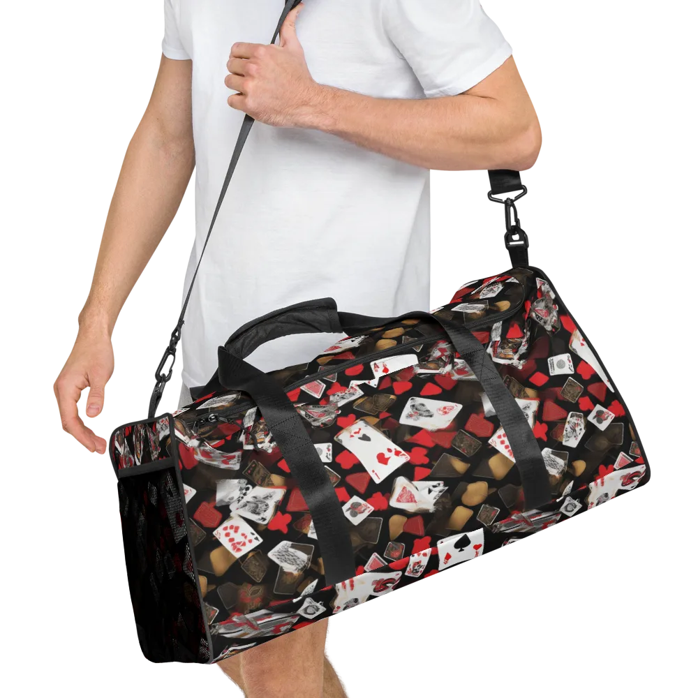 Royal Shuffle on Duffle Bag — Right Front