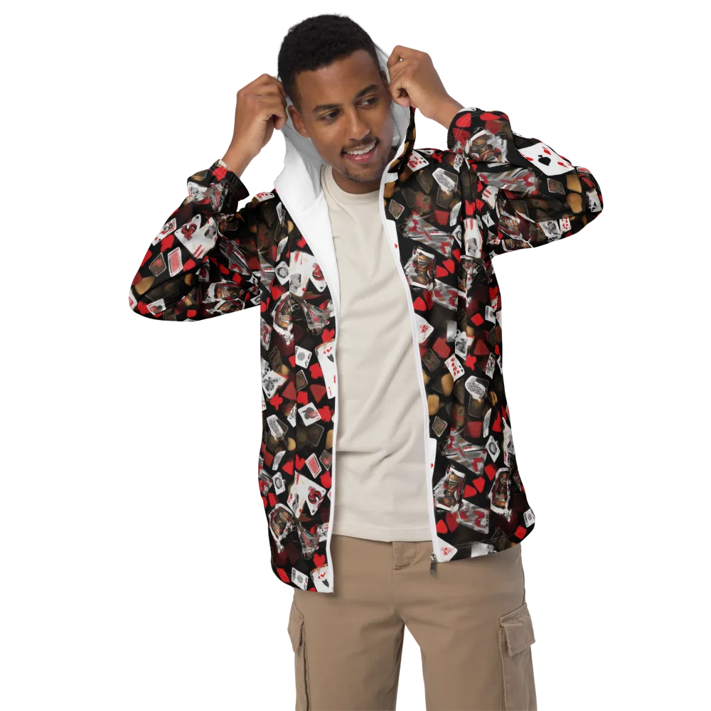 Royal Shuffle on Men's Windbreaker — Front