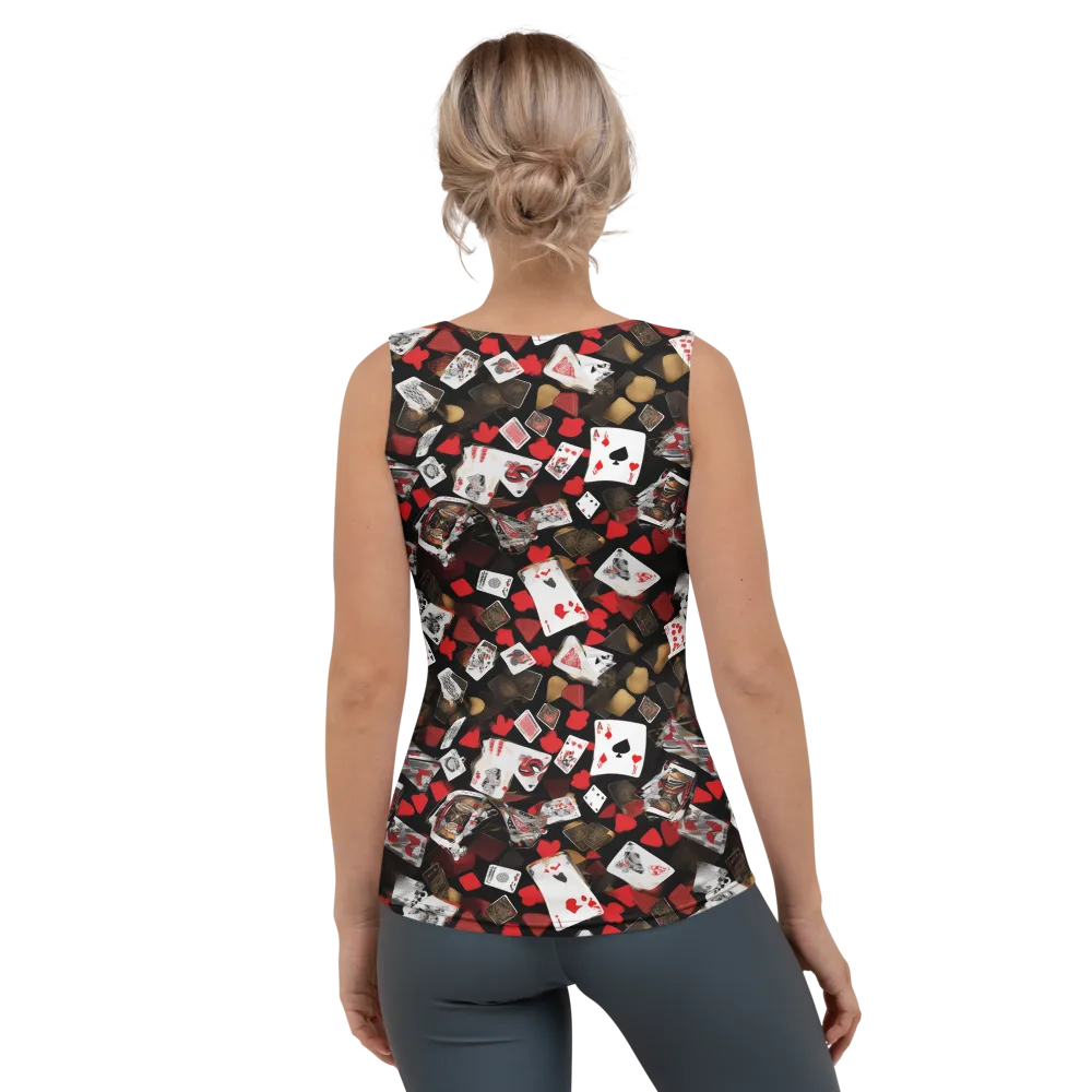 Royal Shuffle on Women's Tank Top — Back