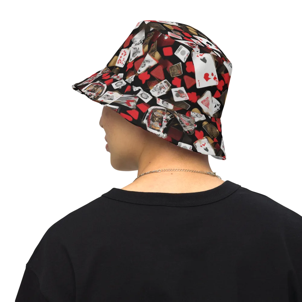 Royal Shuffle on Reversible Bucket Hat — Back Inside