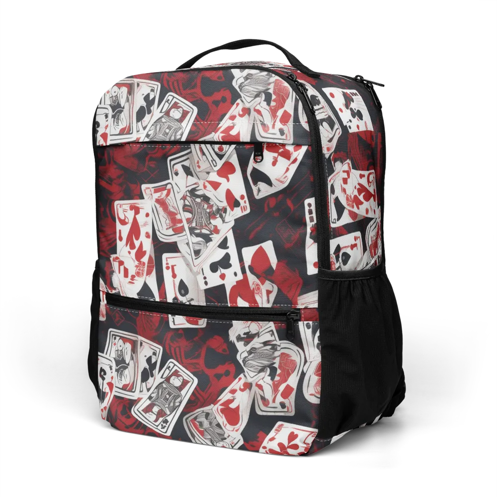 Royal Flush Riot on Utility Backpack — Left Front