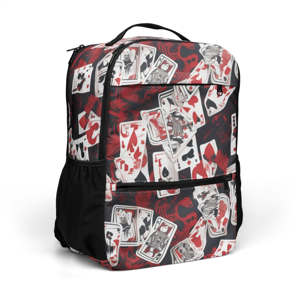 Royal Flush Riot on Utility Backpack — Right Front
