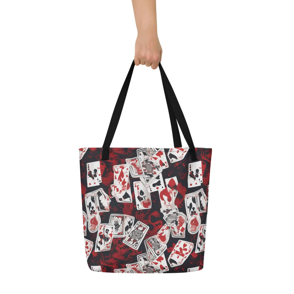 Royal Flush Riot on Large Tote Bag W/ Pocket — Front