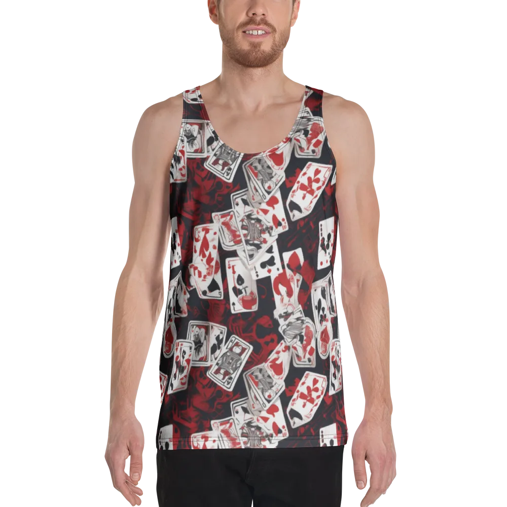 Royal Flush Riot on Men's Tank Top — Front