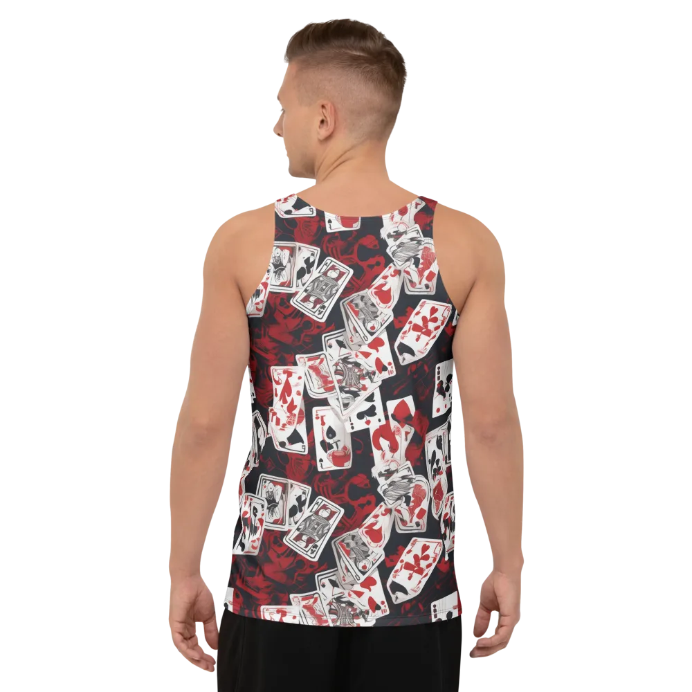 Royal Flush Riot on Men's Tank Top — Back