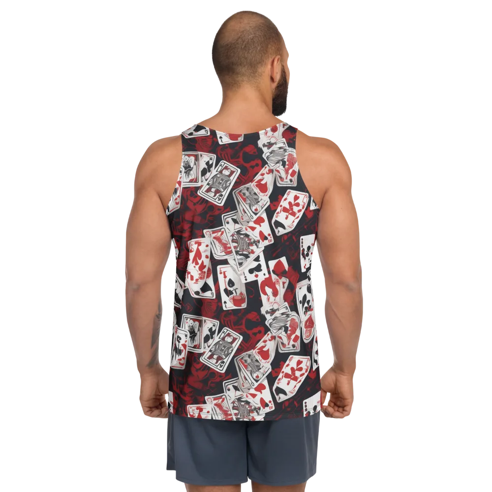 Royal Flush Riot on Men's Tank Top — Back
