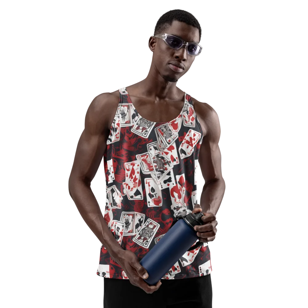 Royal Flush Riot on Men's Tank Top — Front