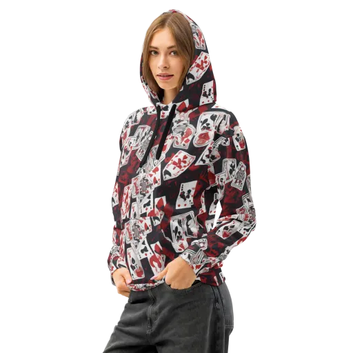 Royal Flush Riot on a Cotton Hoodie