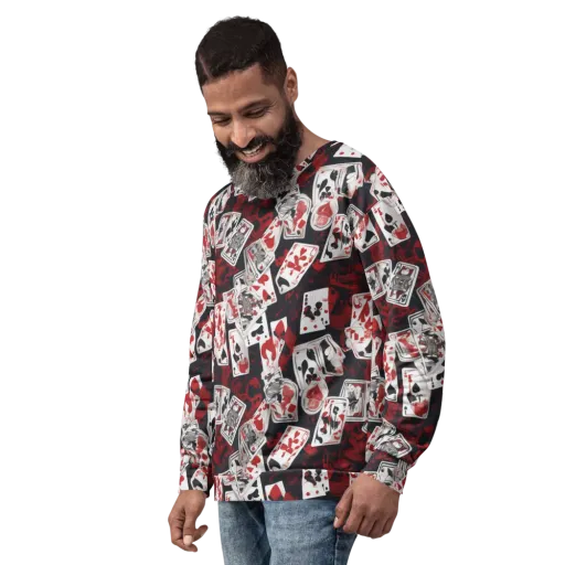 Royal Flush Riot on a Sweatshirt