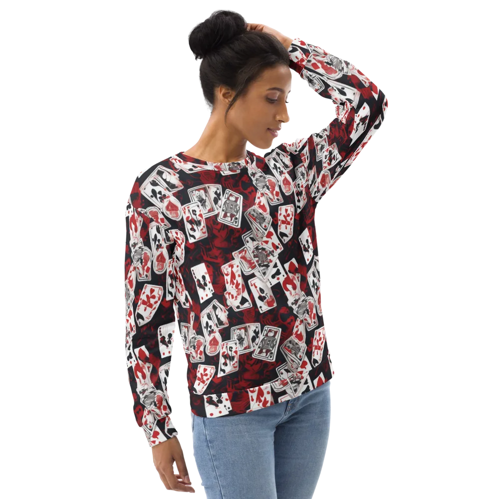 Royal Flush Riot on Sweatshirt — Right Front