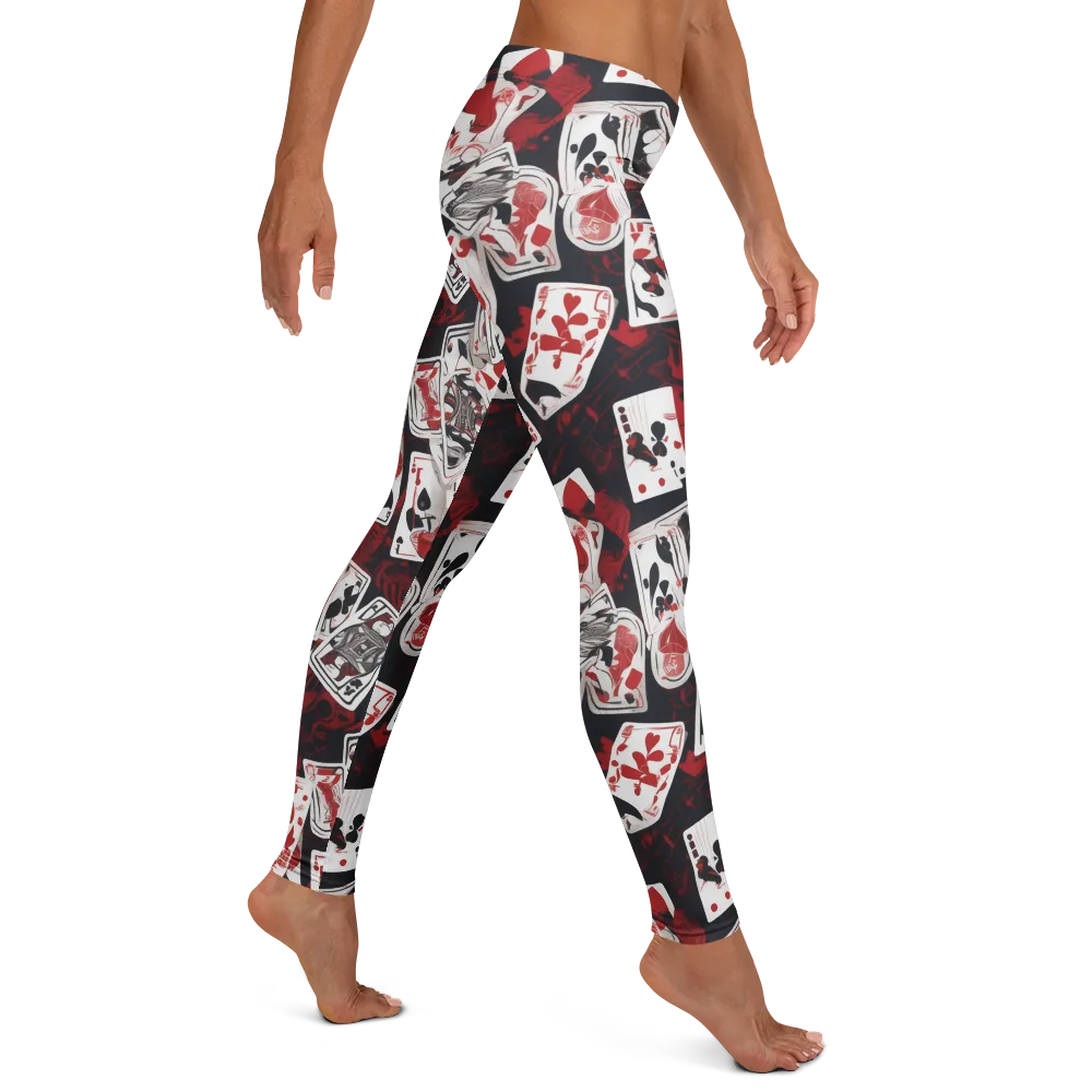 Royal Flush Riot on Leggings — Right