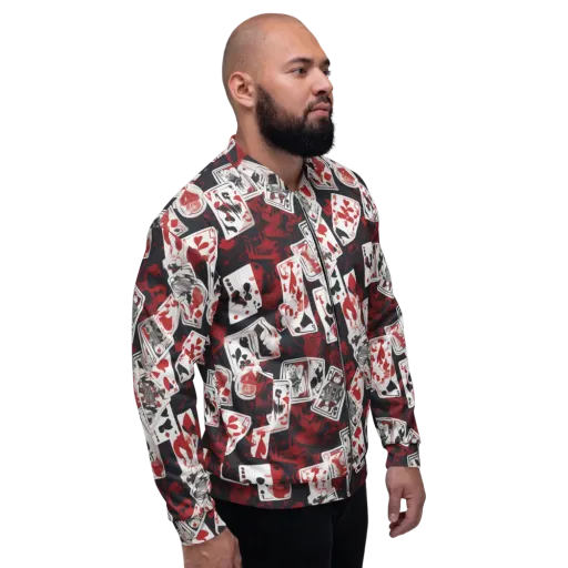 Royal Flush Riot on a Bomber Jacket