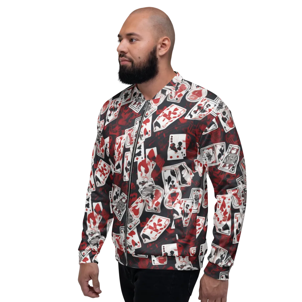 Royal Flush Riot on Bomber Jacket — Left
