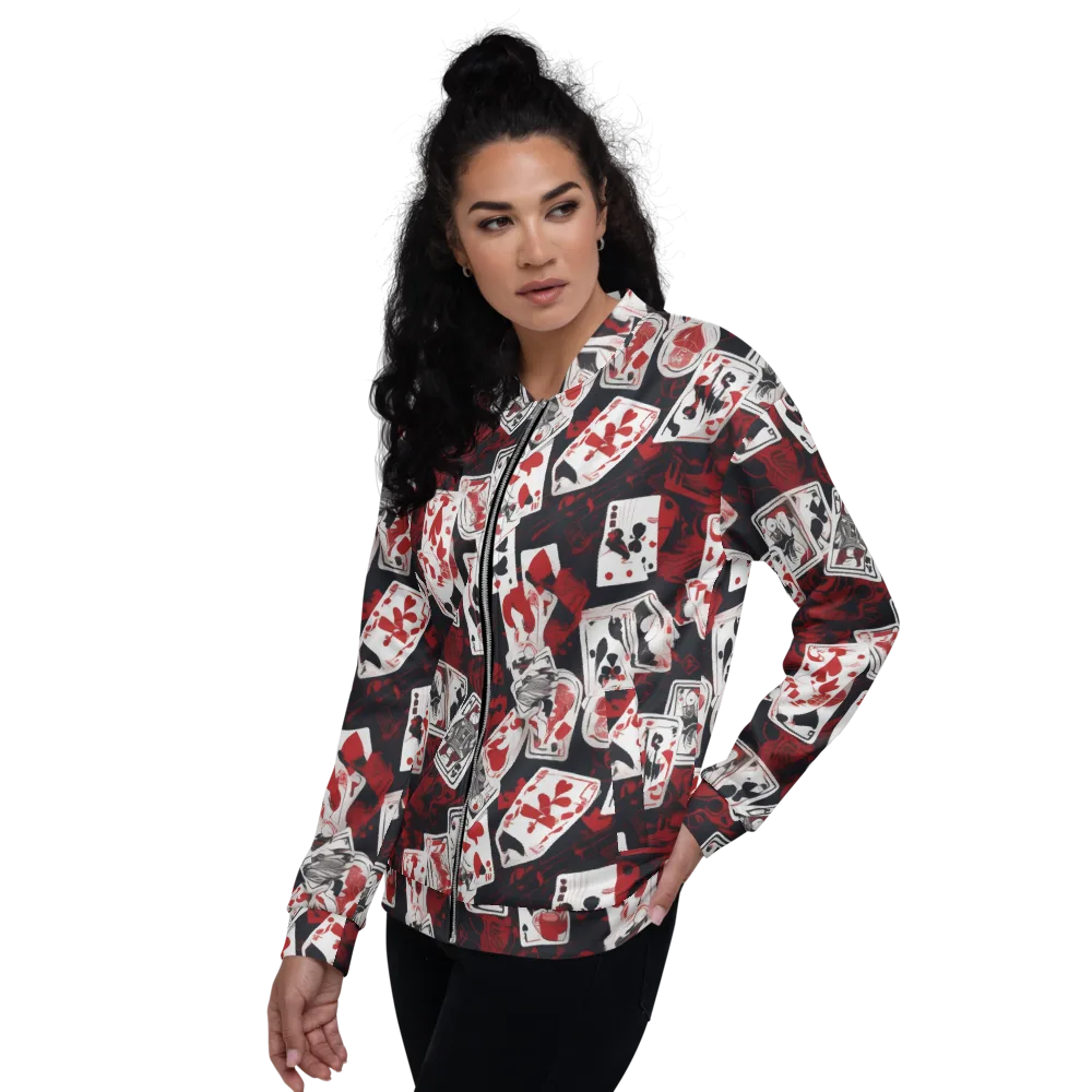 Royal Flush Riot on Bomber Jacket — Left
