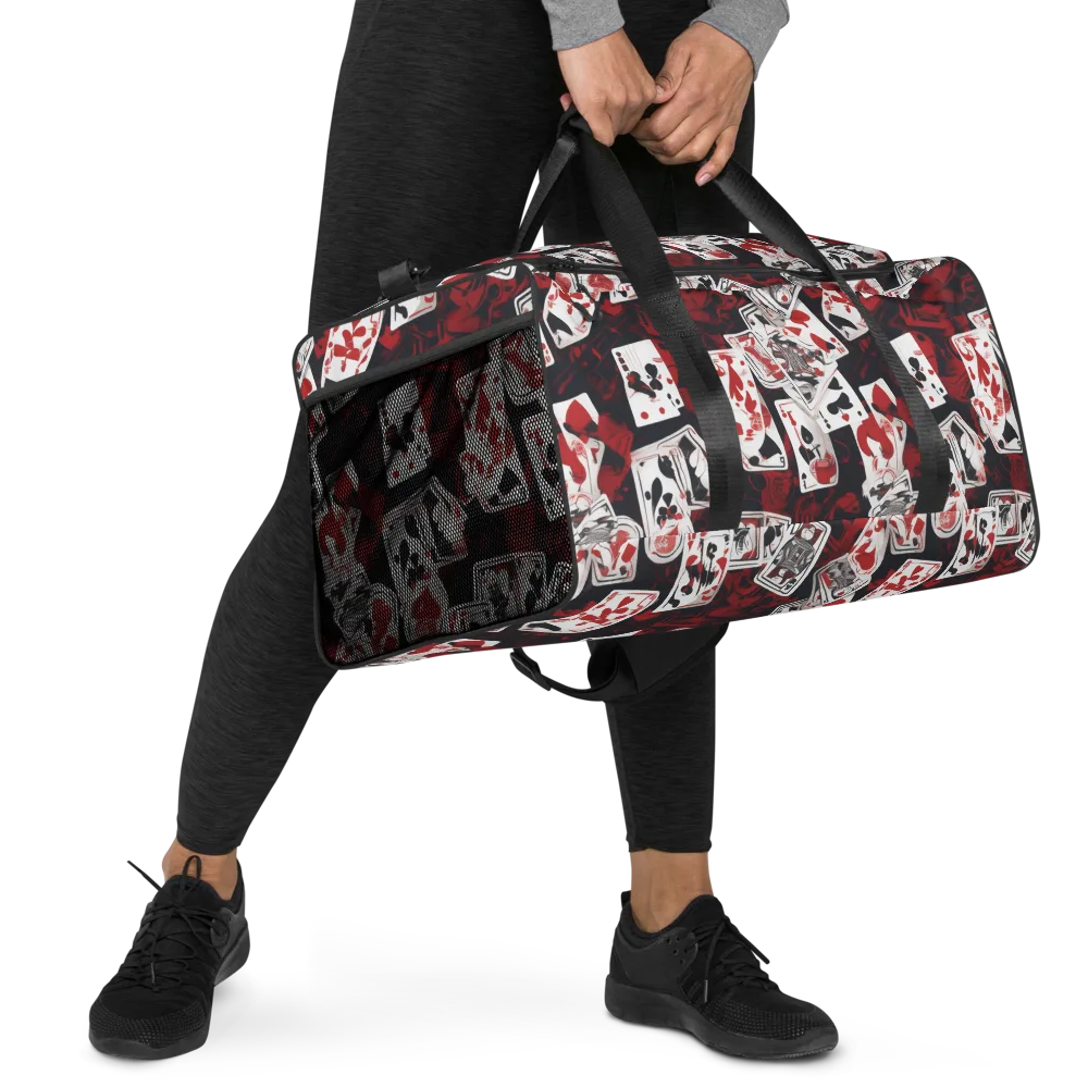 Royal Flush Riot on Duffle Bag — Right Front