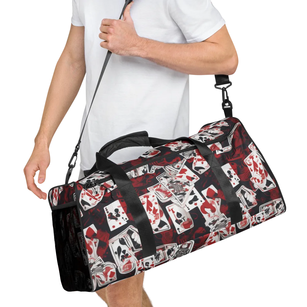 Royal Flush Riot on Duffle Bag — Right Front