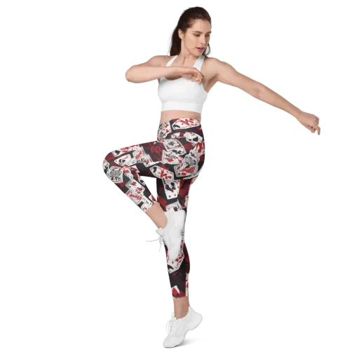 Royal Flush Riot on a Leggings with Pockets
