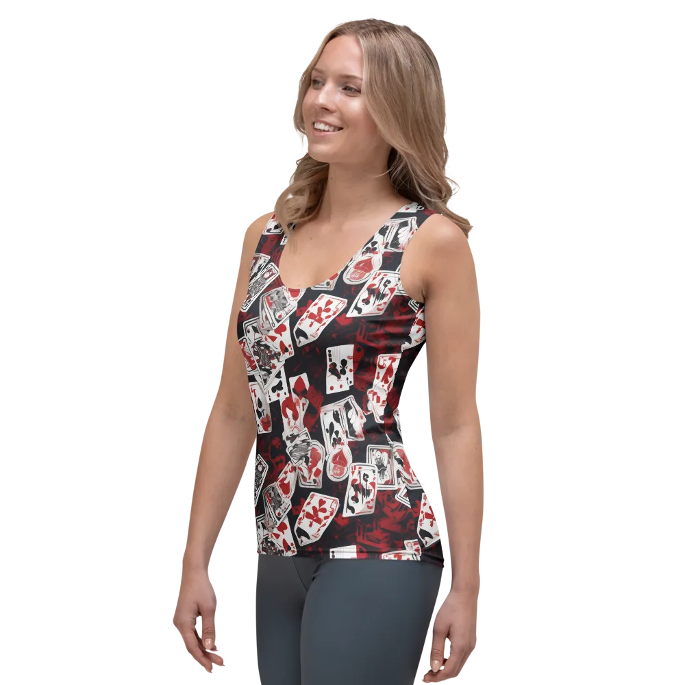 Royal Flush Riot on Women's Tank Top — Left Front