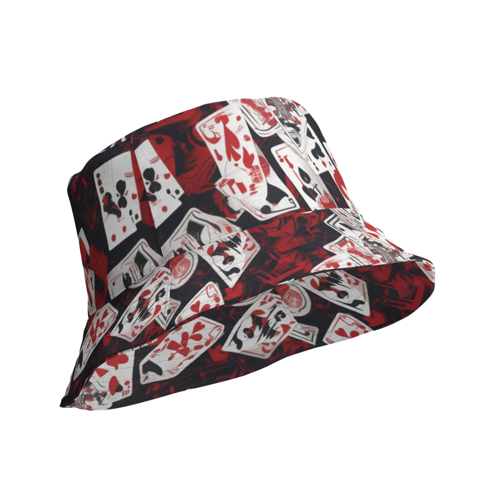 Royal Flush Riot on Reversible Bucket Hat — Product details Outside
