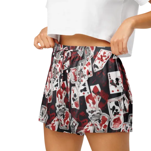 Royal Flush Riot on a Women's Pajama Shorts