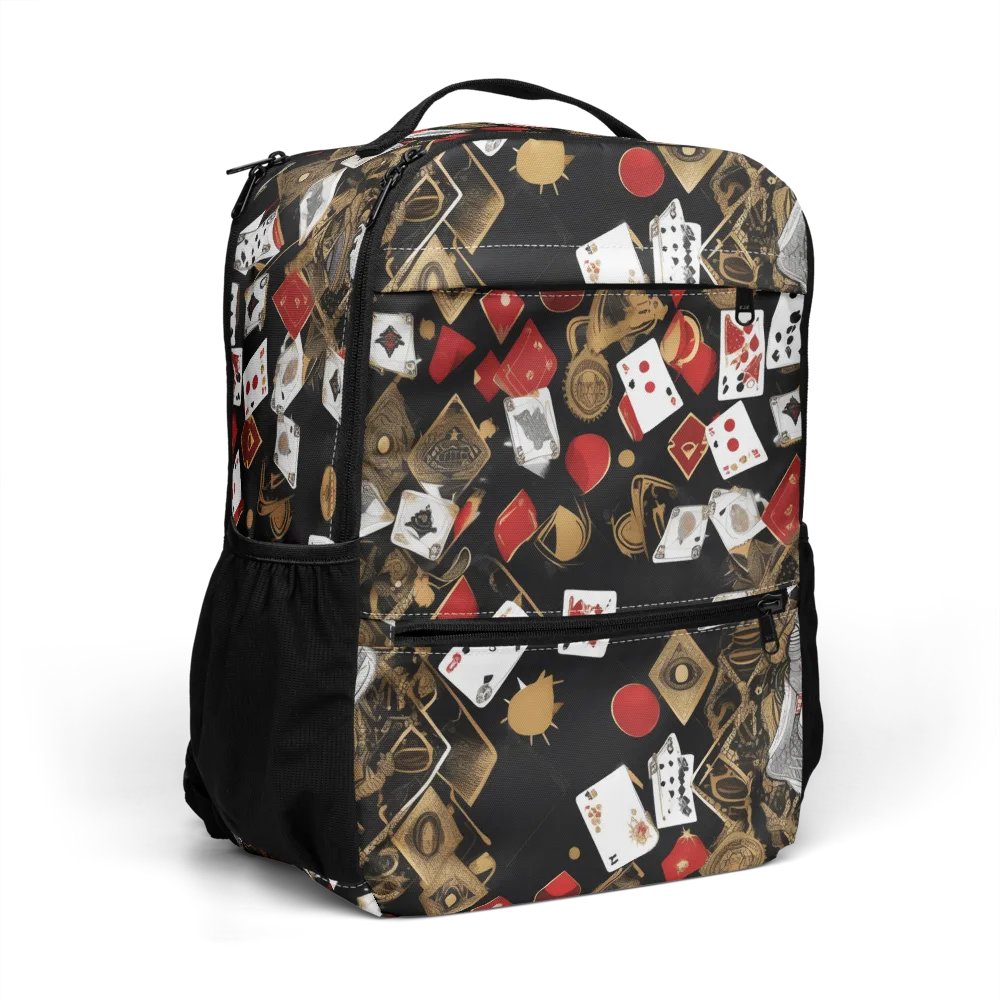 Gilded Gambit on Utility Backpack — Right Front