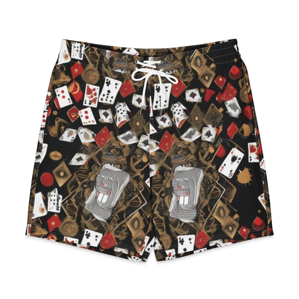 Gilded Gambit on Men's Board Shorts — Front