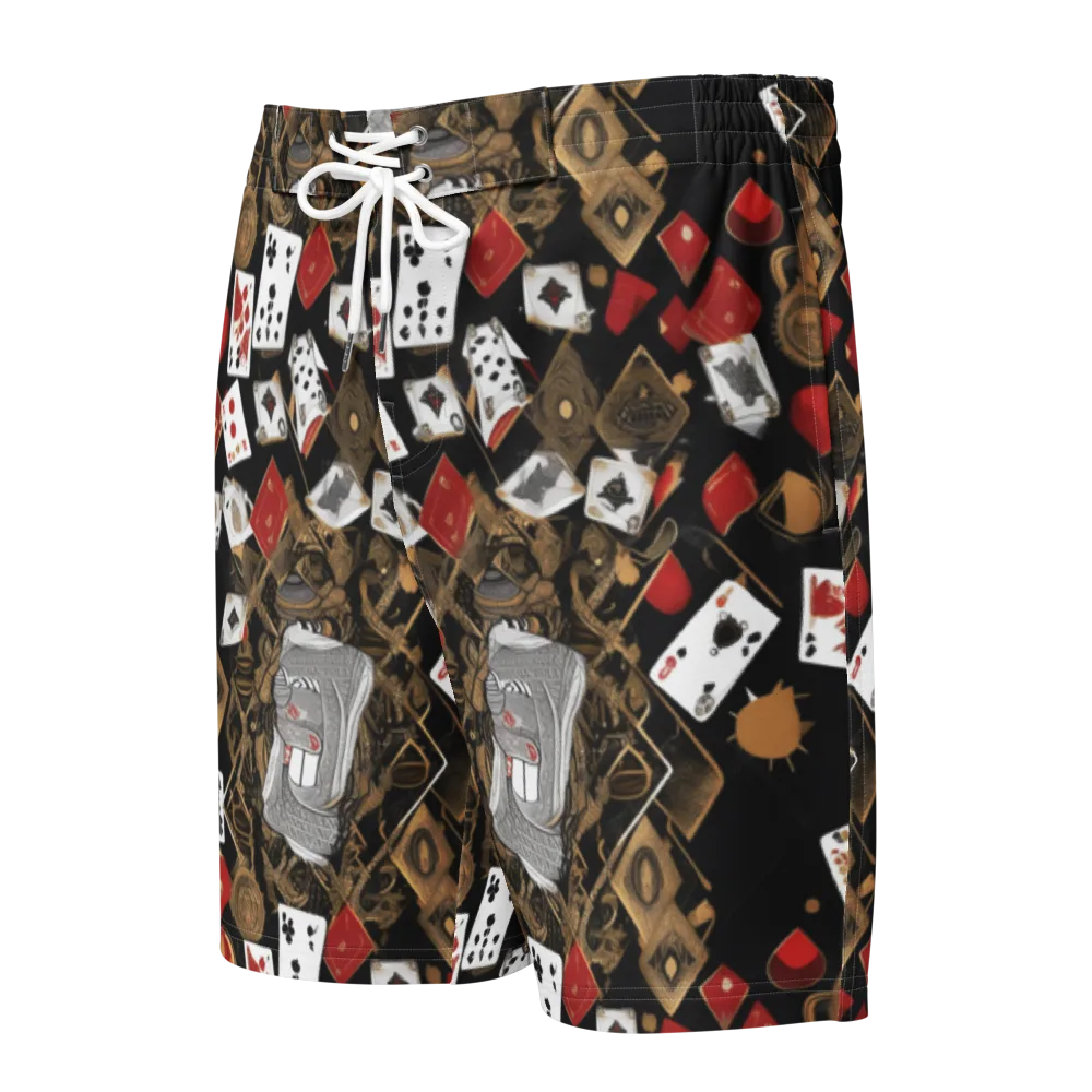 Gilded Gambit on Men's Board Shorts — Front