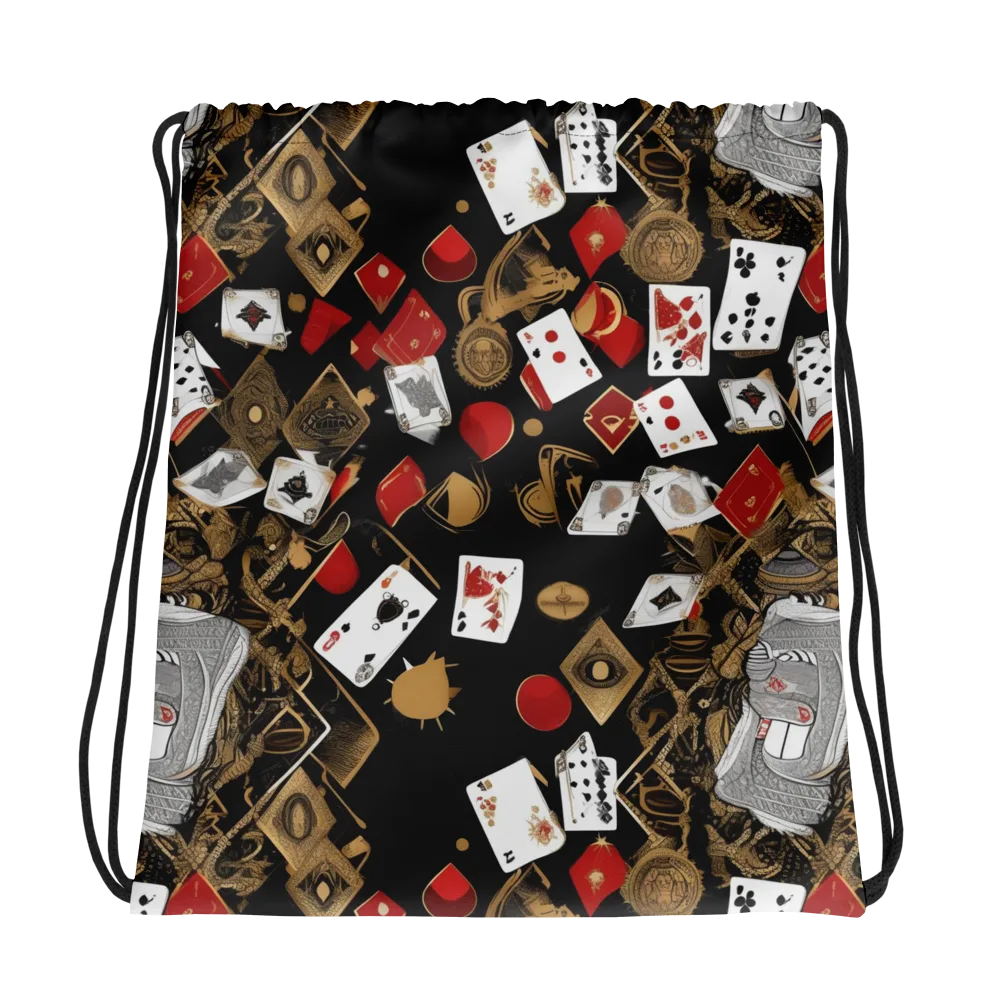 Gilded Gambit on Drawstring Bag — Photo