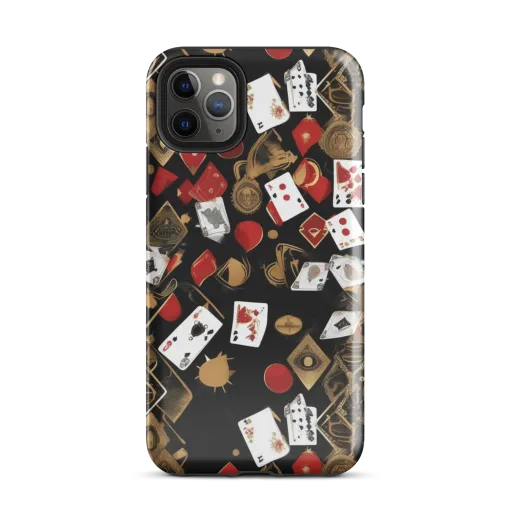 Gilded Gambit on a Tough Case for iPhone®