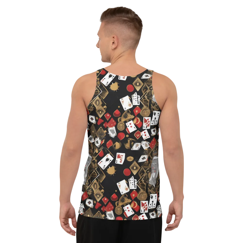 Gilded Gambit on Men's Tank Top — Back