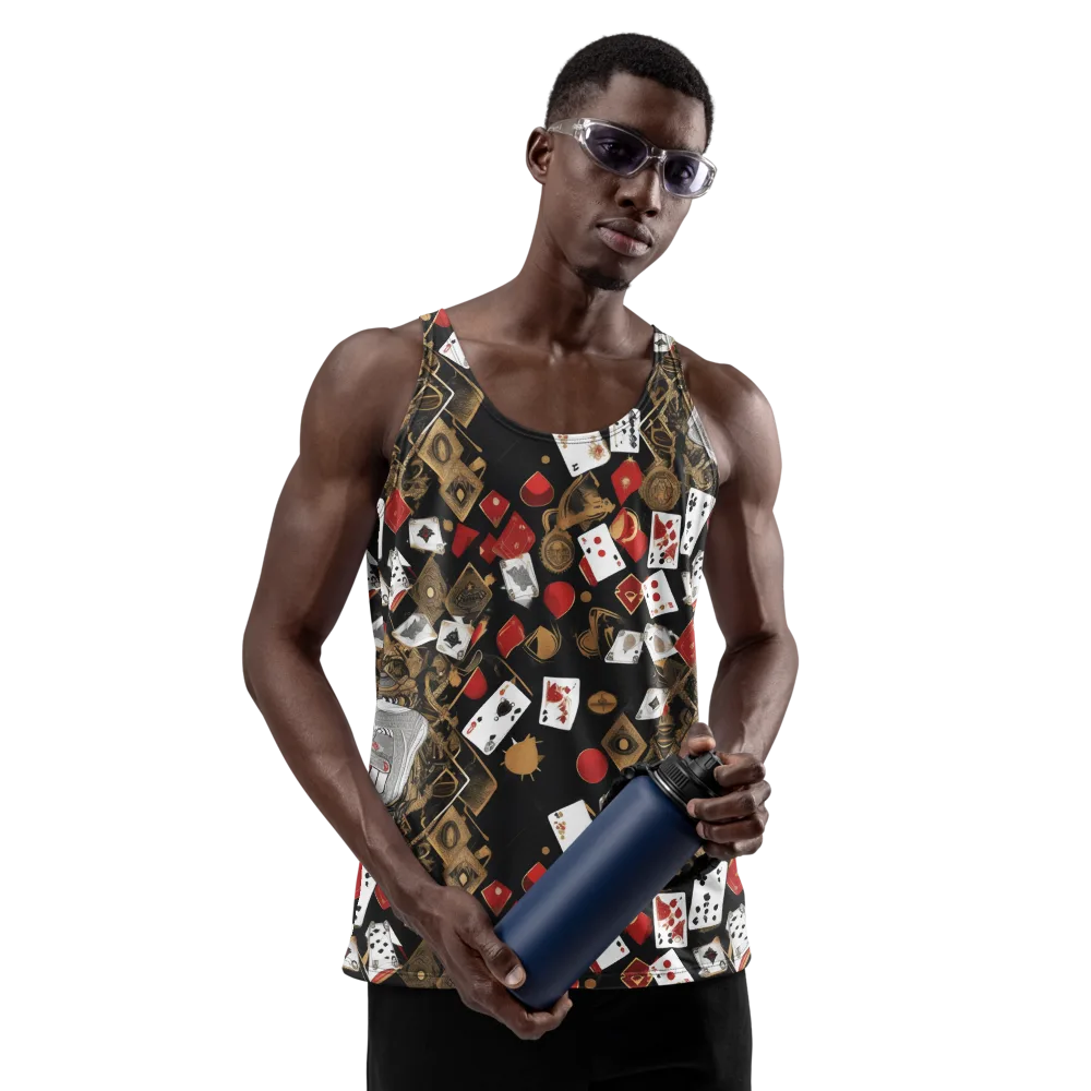 Gilded Gambit on Men's Tank Top — Front