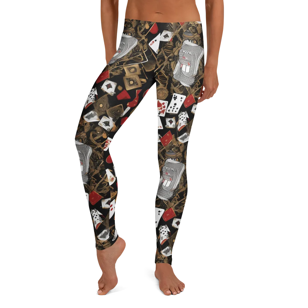 Gilded Gambit on Leggings — Front