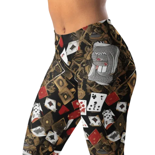 Gilded Gambit on a Leggings