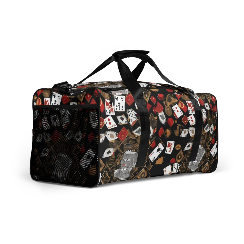 Gilded Gambit on Duffle Bag — Right Front