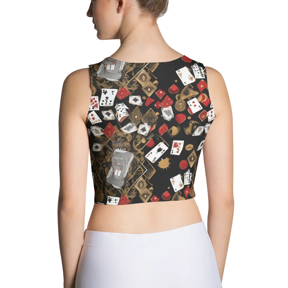 Gilded Gambit on Crop Top — Back