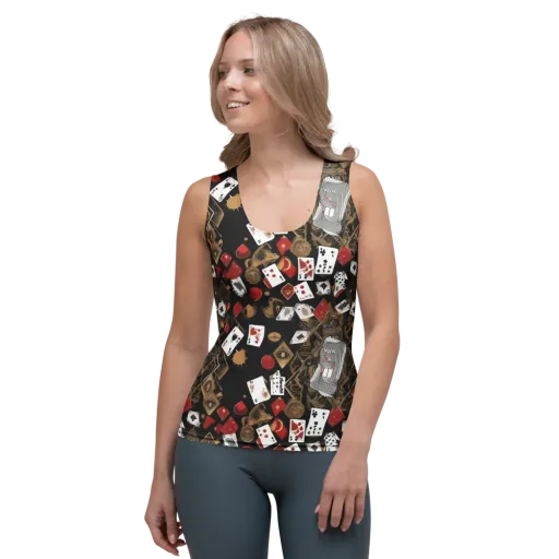 Gilded Gambit on a Women's Tank Top
