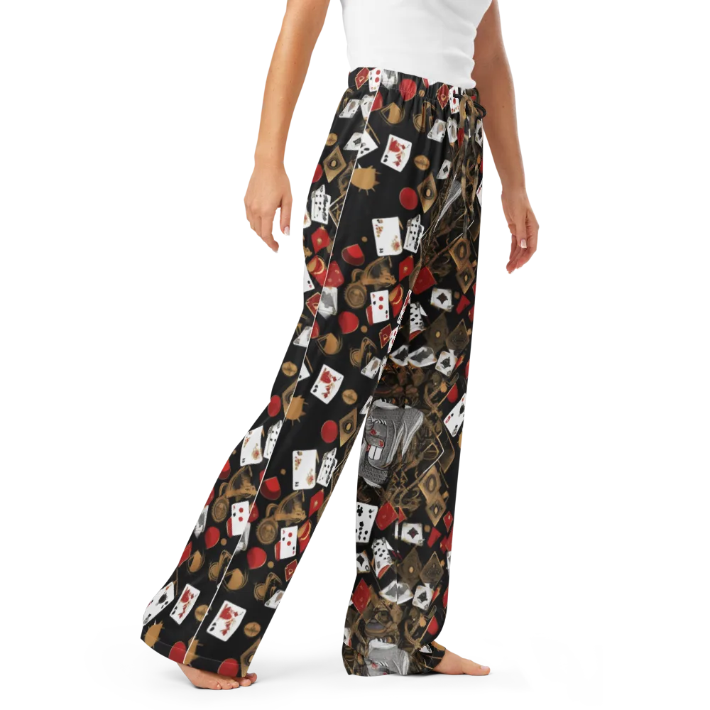 Gilded Gambit on Women's Pajama Pants — Right Front