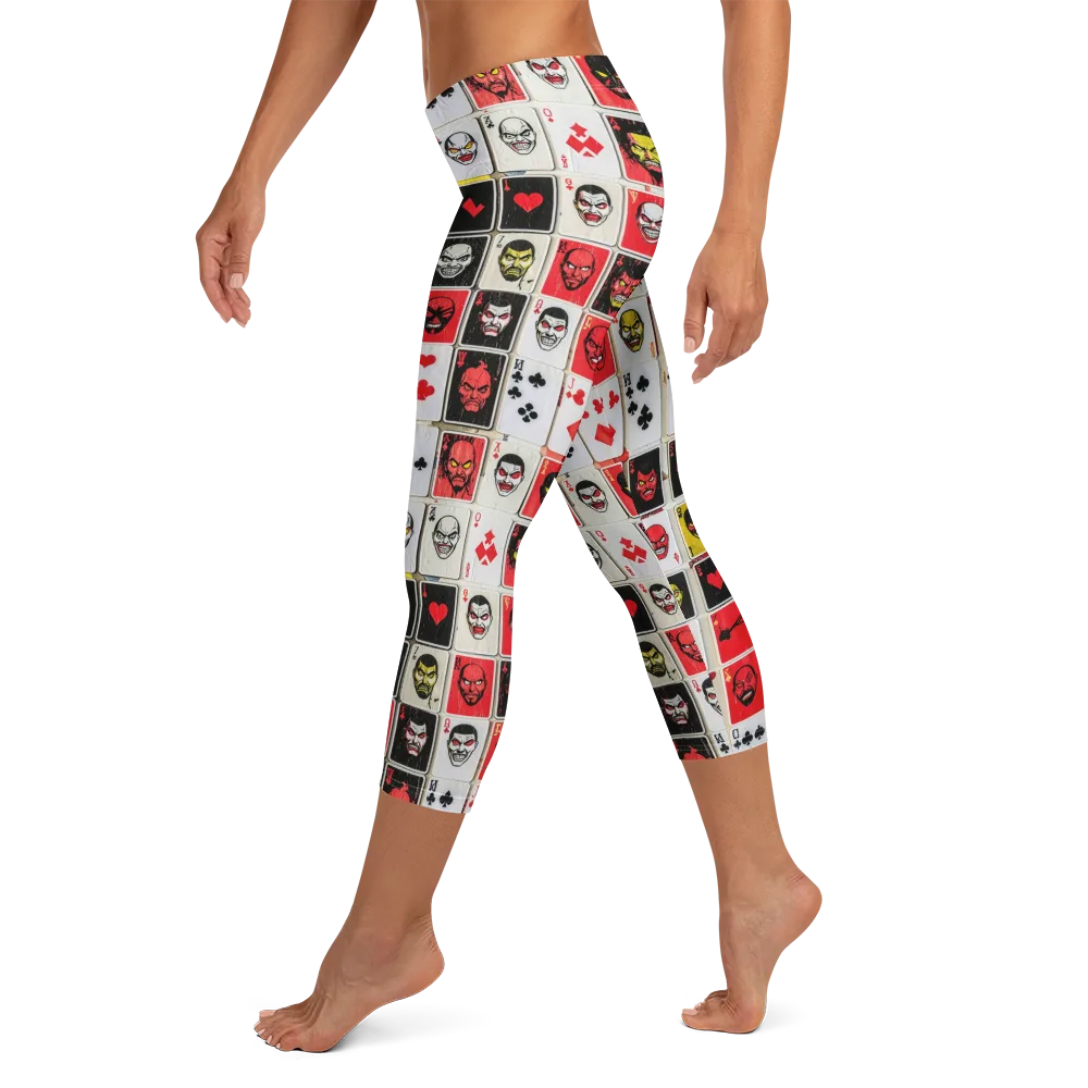 Devil’s Deck on Capri Leggings — Left