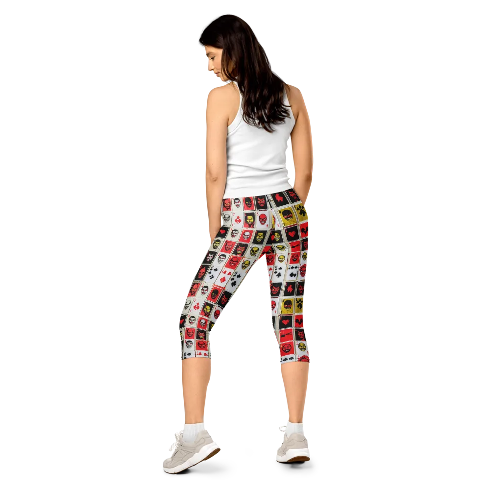 Devil’s Deck on Capri Leggings — Back