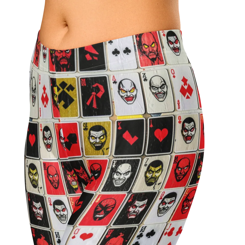 Devil’s Deck on Capri Leggings — Zoomed-in