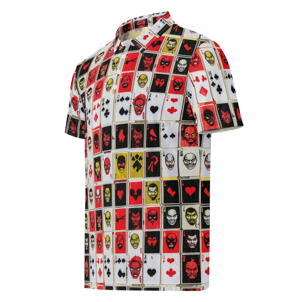 Devil’s Deck on Men's Slim Fit Polo Shirt — Left Front