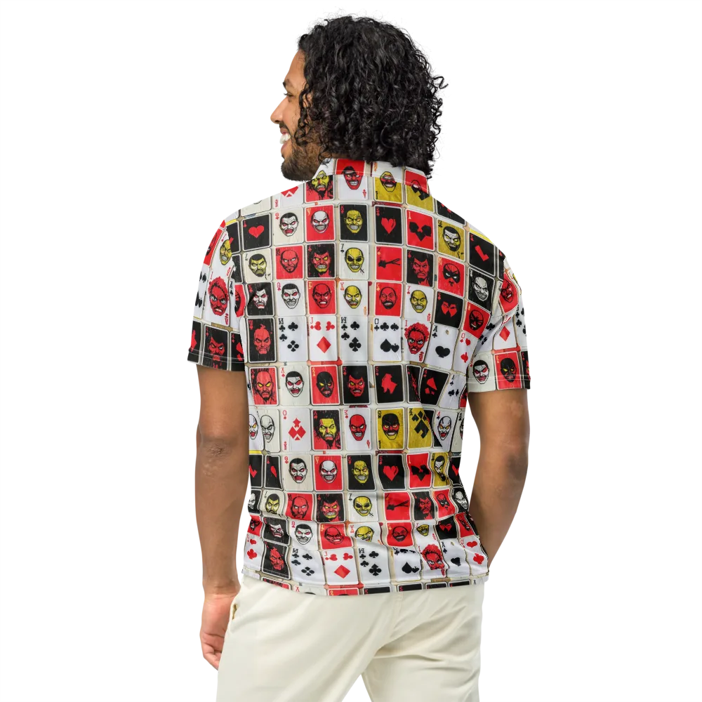 Devil’s Deck on Men's Slim Fit Polo Shirt — Back