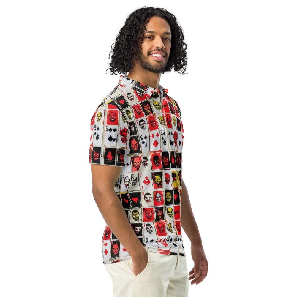 Devil’s Deck on Men's Slim Fit Polo Shirt — Right Front