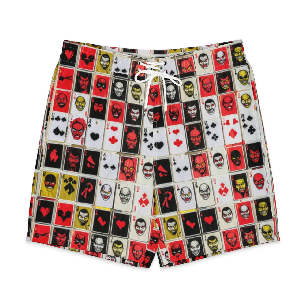 Devil’s Deck on Men's Board Shorts — Front